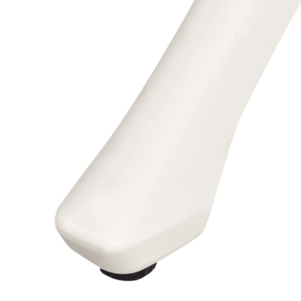 Gartentisch Weiss 78x78x72 cm Aluminiumguss